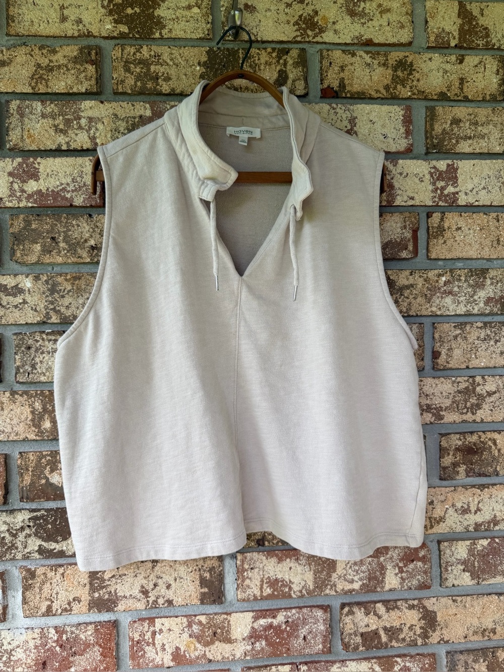 Haven Well Within Cotton Slub French Terry Polo Talbots Women’s Size XXL